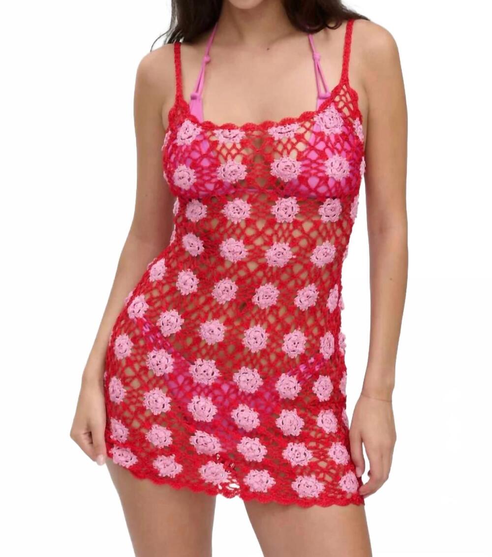 NEW FRANKIES BIKINIS julie coverup in havana crochet